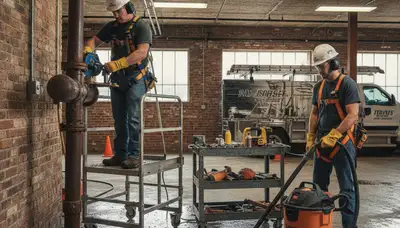 Emergency plumber servicing Redding, CA home for burst pipes and drain repair