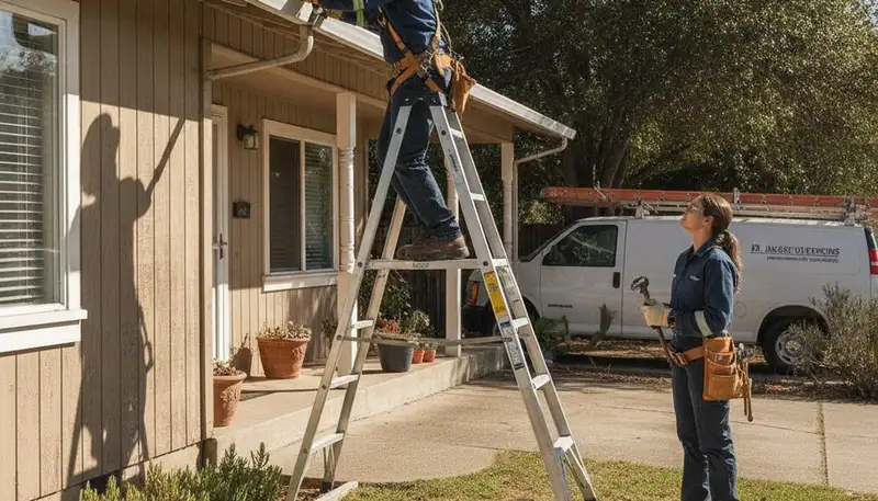 Plumber repairing a pipe in Redding, CA for plumbing repair service