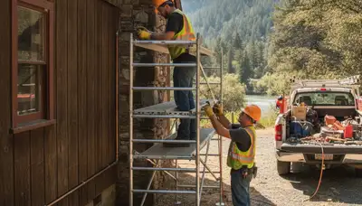 Plumber repairing a pipe for a Redding, CA plumbing repair service