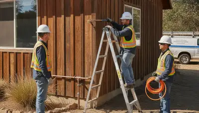 Plumber repairing a pipe in Redding, CA for plumbing repair service