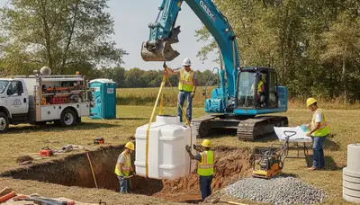 Septic tank installation for Redding, CA homes by On Call Plumbers