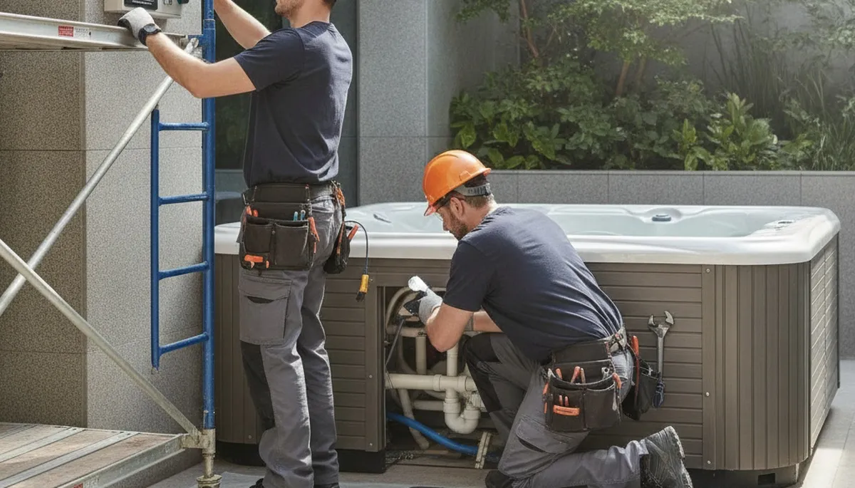 Spa repair service in Redding, CA by On Call Plumbers for homes with worn, heating issues