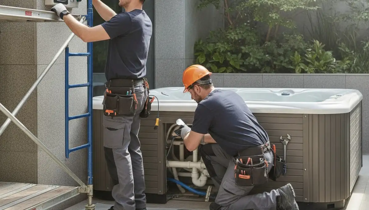 Spa repair service in Redding, CA by On Call Plumbers for homes with worn, heating issues