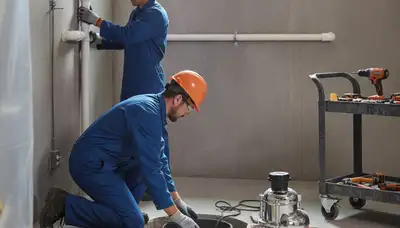 Sump pump installation by On Call Plumbers protecting Redding, CA homes from water intrusion