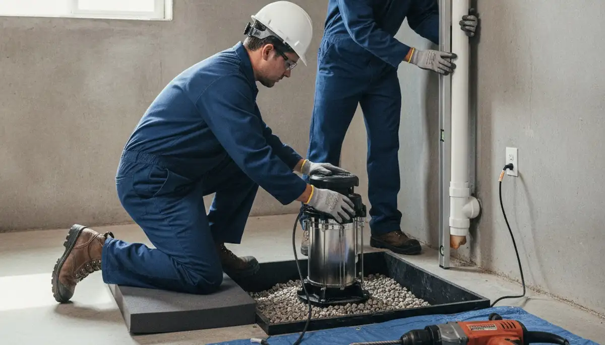 Sump pump installation for Redding, CA home protection from water intrusion
